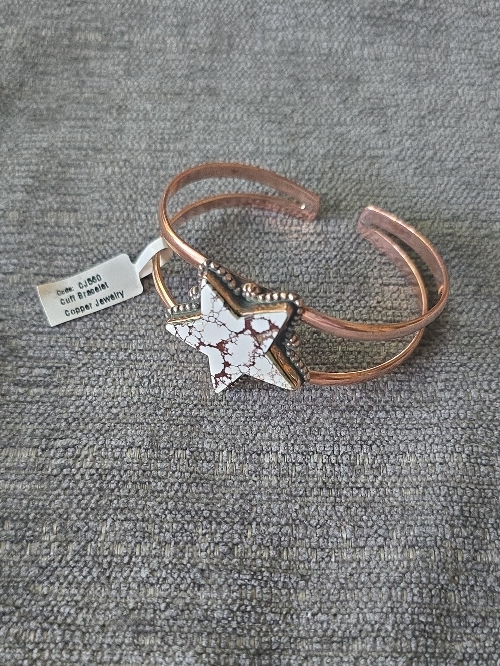 Wild Horse Star Copper Cuff Bracelet - Picture 4 of 4